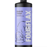 FourFlax brain and vision oil bottle for dogs on a white background