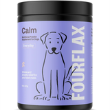 FourFlax Calm nutritional powder supplement for dogs on a white background