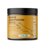 FourFlax Bone & Joint Powder supplement for dogs on a white background