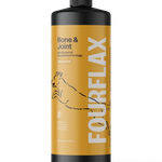 FourFlax Bone & Joint nutritional oil bottle on a white background