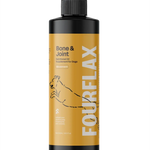 FourFlax Bone & Joint supplement bottle for cats on a white background