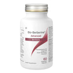 Bio-Berberine Advanced 60 Caps bottle with berberine and green tea extract for metabolic support.