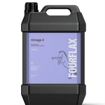 FourFlax Omega 3 supplement container for horses on a white background