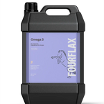 FourFlax Omega 3 supplement container for horses on a white background