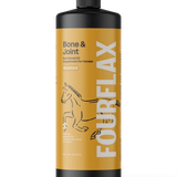 FourFlax Bone & Joint supplement bottle for horses on a white background
