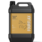 FourFlax Bone & Joint supplement container for horses on a white background