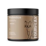 FourFlax probiotics for cats on a white background