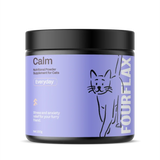 Four Flax Calm supplement for cats on a white background