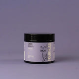Jar labeled 'Calm' by Fourflax on a gray background