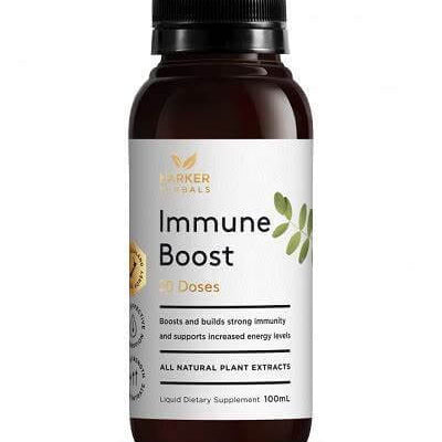 Harker Herbals Immune Boost 100ml packaging – Windback NZ.
