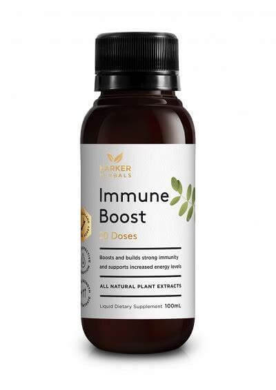 Harker Herbals Immune Boost 100ml packaging – Windback NZ.