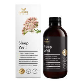 Harker Herbals Sleep Well 100ml packaging – Windback NZ.