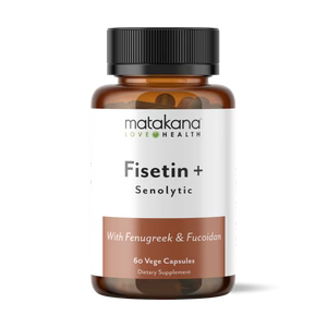 Matakana Superfoods Fisetin + Senolytic 60 caps  packaging - Windback NZ