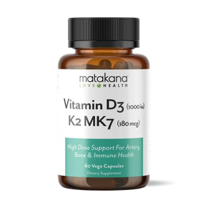 Matakana Superfoods Vitamin D3 K2 MK7 packaging - Windback NZ