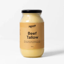Jar of Mitchell's Beef Tallow on a white background