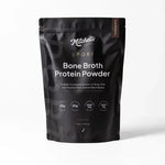 Mitchells Nutrition Bone Broth Protein SPORT Chocolate 500g packaging showing protein powder for active lifestyles.