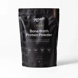 Mitchells Nutrition Bone Broth Protein SPORT Chocolate 500g packaging showing protein powder for active lifestyles.