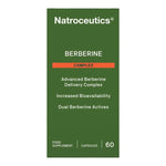 Natroceutics® Berberine Complex 60 caps packaging with advanced delivery technology for metabolic and gut support.