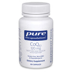 Pure Encapsulations CoQ10 120mg 60 Caps bottle for cellular energy and cardiovascular support.