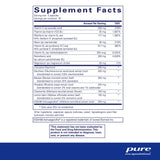 Supplement facts for Pure Encapsulations Daily Stress Formula 90 Caps with essential vitamins and herbs.