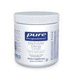 Pure Encapsulations Electrolyte Energy Formula 340g dietary supplement container for hydration and stamina support.