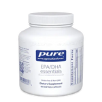 Pure Encapsulations EPA DHA Essentials 180 Caps dietary supplement in a softgel bottle.