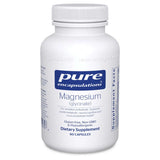 Pure Encapsulations Magnesium (glycinate) 90 Caps dietary supplement bottle with 90 capsules.