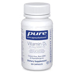 Pure Encapsulations Vitamin D3 25mcg 60 Caps Bottle