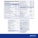 Pure Encapsulations Women's Nutrients 40+ 180 Caps supplement facts nutrition label for women over 40