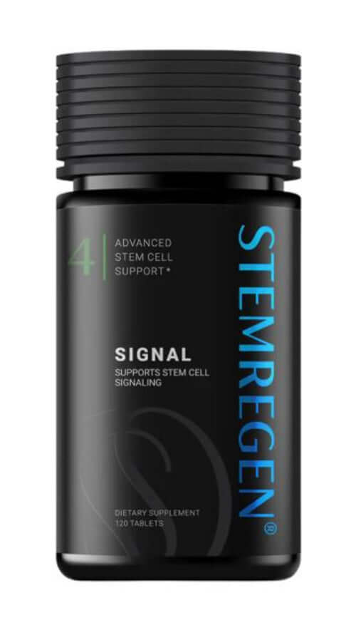 Stemregen Signal 120 Caps dietary supplement bottle for advanced stem cell support.