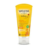 Weleda Calendula Baby Shampoo & Body Wash 200ml for gently cleansing and caring for delicate baby skin - Windback NZ