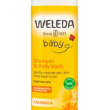 Weleda Calendula Baby Shampoo & Body Wash 400ml for gently cleansing and caring - Windback NZ
