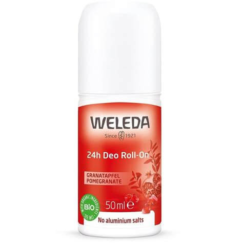 Weleda Pomegranate 24h Roll-On Deodorant 50ml for all-day freshness - Windback NZ
